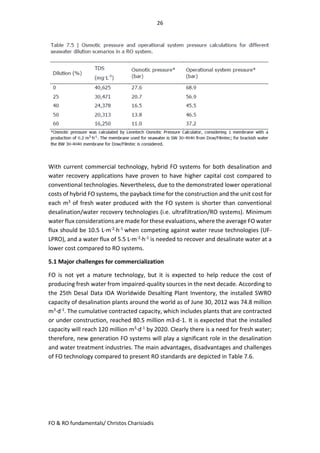 An introduction to Forward Osmosis & FO hybrids (RO) | PDF