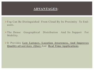 Fog computing paper presentation | PPTX