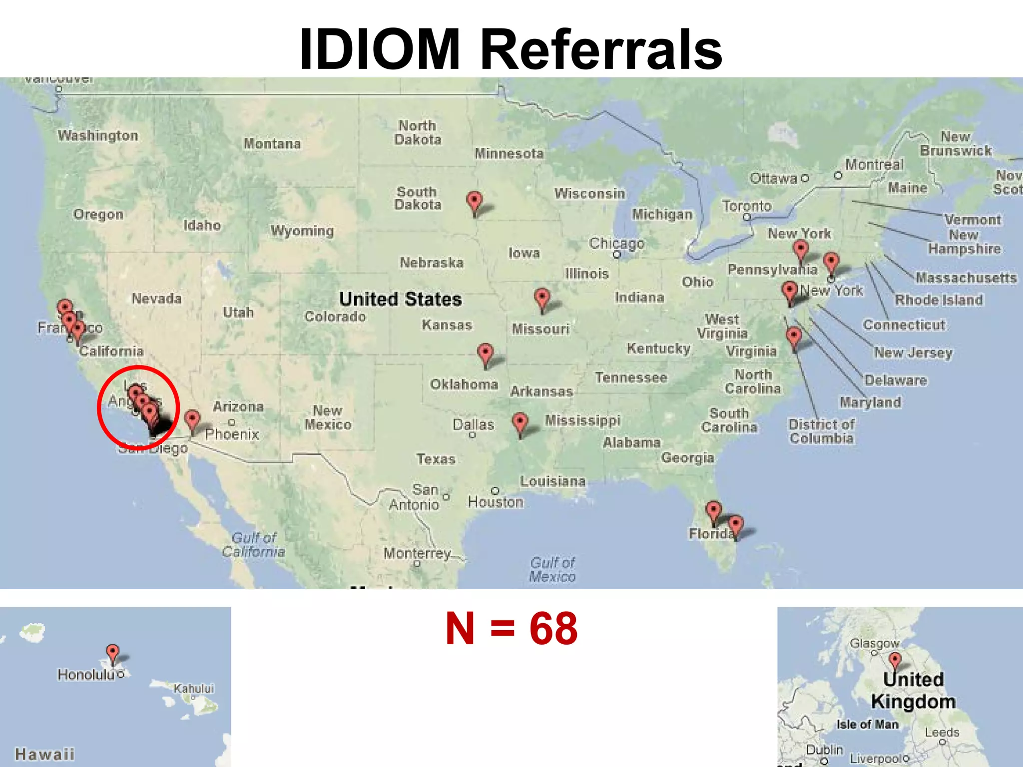 IDIOM Referrals




     N = 68
 
