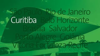 26Panorama da Hotelaria Brasileira 2019
São Paulo Rio de Janeiro
Curitiba Belo Horizonte
Brasília Salvador
Porto Alegre Goiânia
Vitória Fortaleza Recife
 