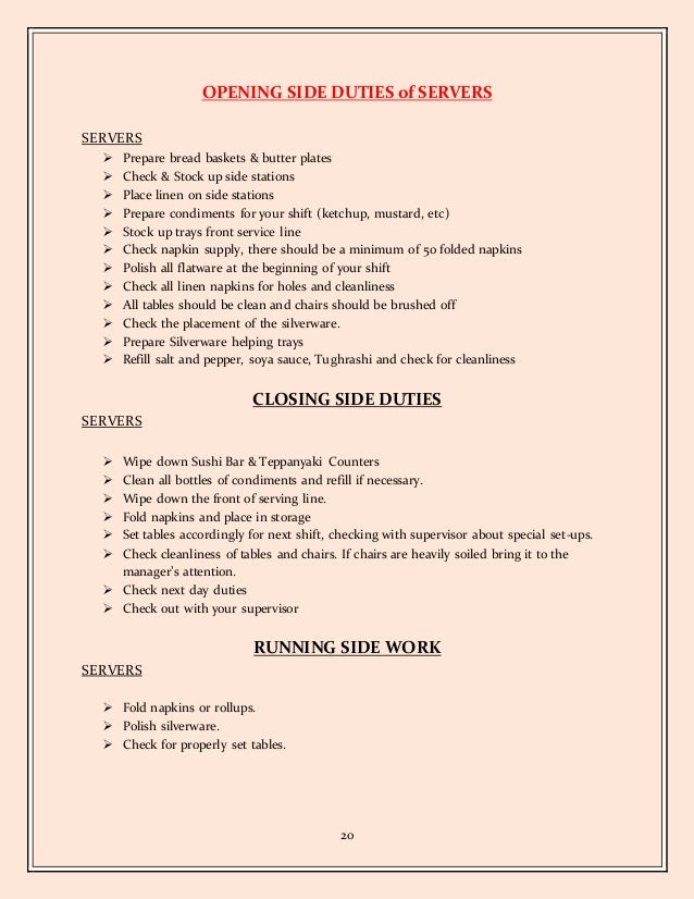 olive garden server job description resume server duties resume
