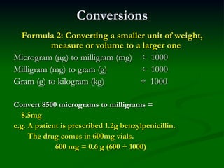 FOI 4498- Pharmaceutical Calculation Methods - Drug Calculations for ...