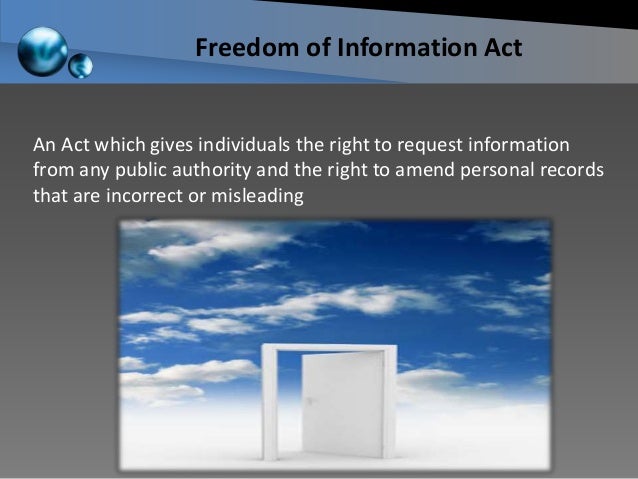 Introduction to the Freedom of Information and Data Protection Act Tr…