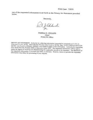 NSA FOIA Rejection | PDF