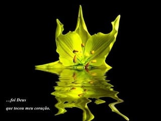 … foi Deus  que tocou meu coração. 