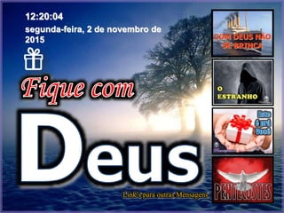 Para te dizer que Ele te ama e
és muito importante para Ele.
Foi Deus !
 