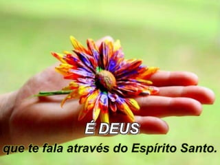 É DEUS
que te fala através do Espírito Santo.
 