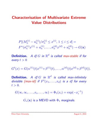 Statistical Modeling of Extreme Values | PDF