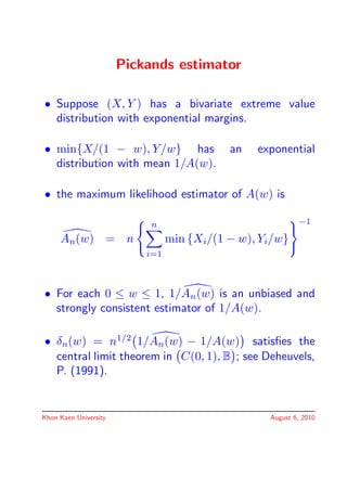 Statistical Modeling of Extreme Values | PDF