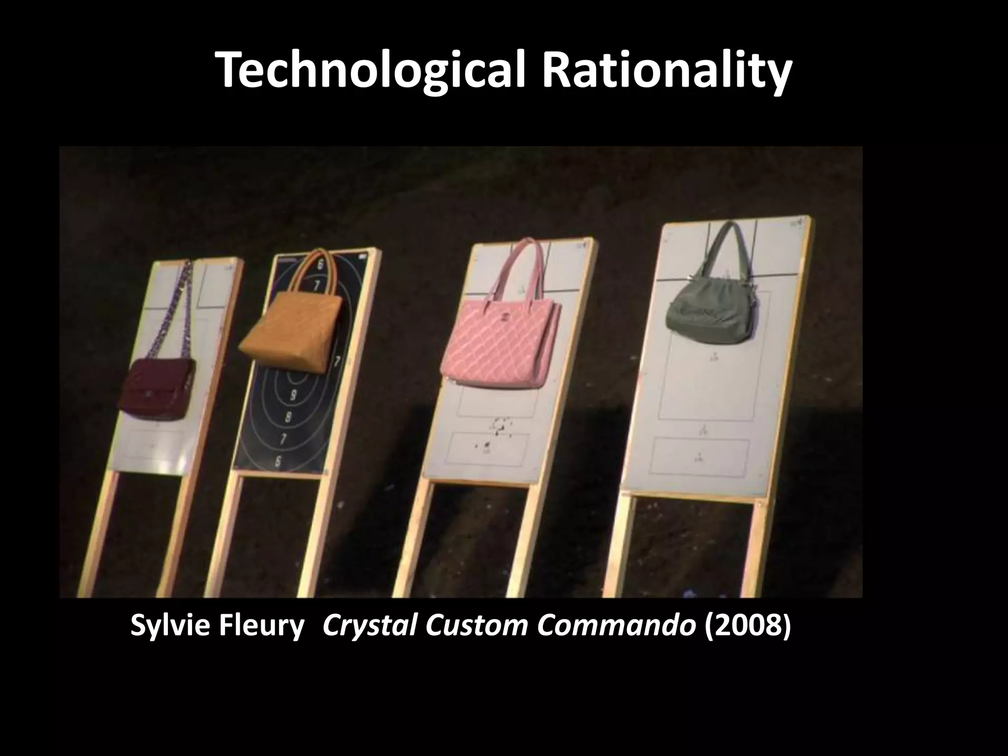 Technological Rationality




Sylvie Fleury Crystal Custom Commando (2008)
 