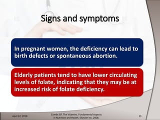 Folate deficiency and toxicity | PPSX