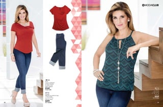 83 84
BC72
Blusón
De tirantes
11 Estampado
Ch, Me, Gr, Xg
Poliéster
$269
PC1518826
AW44
Blusa
Cruce en delantero
44 Rojo Granada
Ch, Me, Gr, Xg
Rayón Elastano
$169
PC3011887
LT72
Pantalón
Mezclilla con perlas en bajo
17 Azul Indigo
3, 5, 7, 9, 11, 13
Mezclilla strech
$499
PC1134998
 