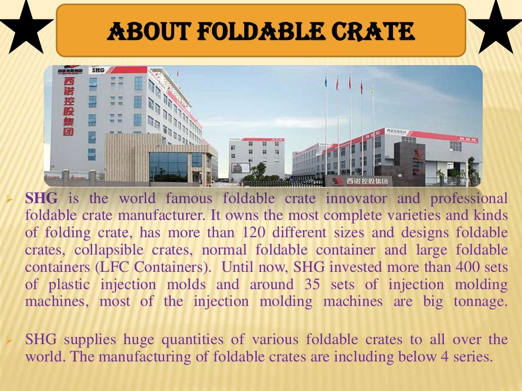 Foldable crate