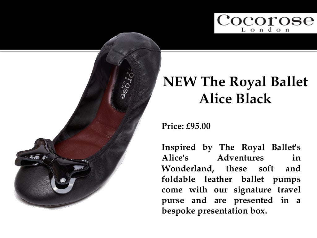 Foldable ballet pumps with cocoroselondon