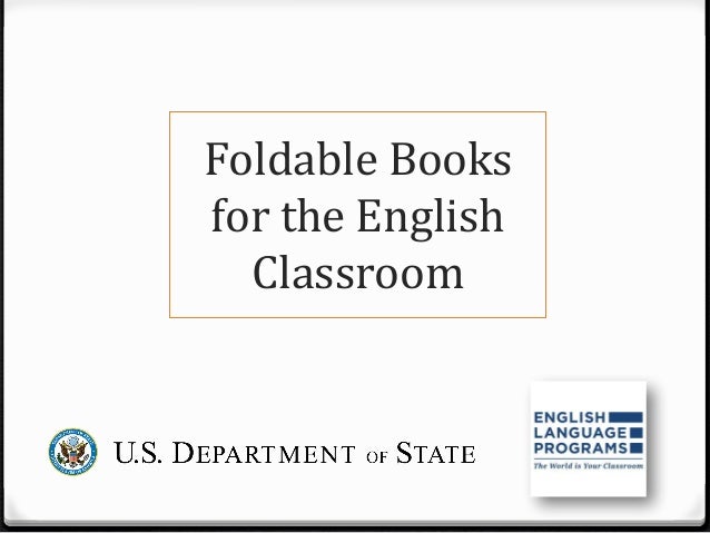 Foldable Books For The English Classroom By Erika Weber