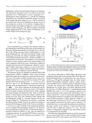 Folded Floating Gate CMOS Biosensor for Nano Charge Sensing | DOCX