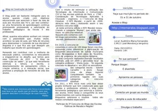 Folder 3º Concurso de Blogs das escolas Públicas de Marabá e Região