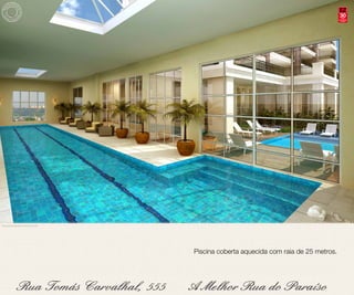 30anos
                                                                                             compromisso
                                                                                               e solidez




Perspectiva ilustrada da Piscina Coberta




                                           Piscina coberta aquecida com raia de 25 metros.
 