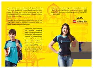 Em 2014 parceria com LEGO education