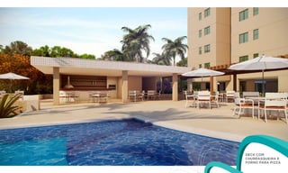 DECK com
churrasqueira e
forno para pizza
 