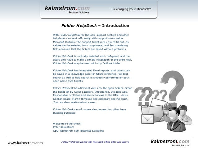 Folder Helpdesk For Outlook