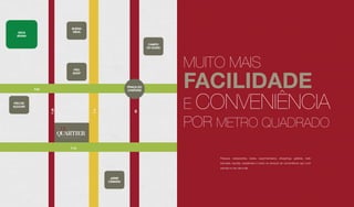 T-13
T-63
T-4
85
T-38
JAIME
CÂMARA
PÃO DE
AÇUCAR
PÃO
SHOP
CAMPO
DO GOIÁS
BUENA
VISTAVACA
BRAVA
PRAÇA DO
CHAFARIZ
MUITO MAIS
FACILIDADE
E CONVENIÊNCIA
POR METRO QUADRADO
Parques, restaurantes, bares, supermercados, shoppings, galerias, rede
bancária, escolas, academias e todos os serviços de conveniência que você
precisa no seu dia-a-dia.
 
