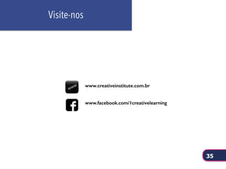 www.creativeinstitute.com.br
www.facebook.com/1creativelearning
Visite-nos
35
 