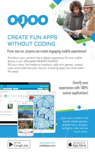 Create Fun Apps without Coding - OJOO
