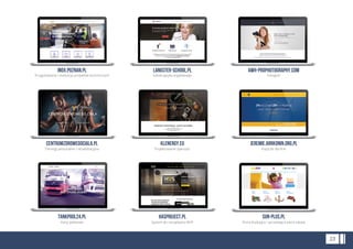 23
AWH-ProPhotography.com
Fotograf
Langster-school.pl
Szkoła języka angielskiego
Inox.poznan.pl
Przygotowanie i realizacja projektów technicznych
Jeremie.arrkonin.org.pl
Pożyczki dla ﬁrm
Klenergy.eu
Projektowanie żywności
Centrumzdrowegociala.pl
Treningi personalne i rehabilitacyjne
Sun-plus.pl
Firma budująca i sprzedająca place zabaw
Hasproject.pl
System do zarządzania BHP
Tankpool24.pl
Karty paliwowe
 