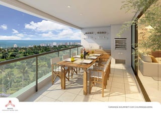 Ilustração artística da varanda gourmet com churrasqueira.




Varanda gourmet com churrasqueira.




                                               Os móveis, objetos e revestimentos são sugestões decorativas, não fazendo parte deste empreendimento. O detalhamento dos serviços, equipamentos e acabamentos que farão parte deste empreendimento consta no memorial descritivo, convenção dos acabamentos a serem utilizados.
 