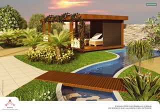 Ilustração artística do espaço zen.




                                            Espaço Zen com espelho d’água.
                                      Um espaço que valoriza o seu interior.
 