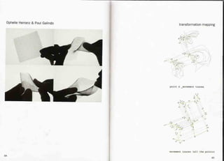 Ophelie Herranz & Paul Galindo
transformation ,mapping
point d _movement traces
.':'
"
l' ~:,
-;'+
'!'
...
,,'
-~~~i'
-.
.
~.
{,,<~
movement traces (all the points)
64
65
 