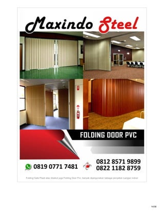 Folding gate maxindo steel | PDF