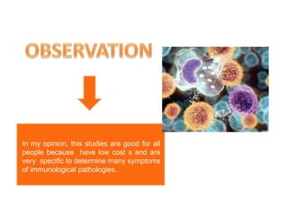 CONCLUSIONThe immunosignaturing it’s a new method that could discover presymptomatic diagnosis  that involucres immune system, and is more specific that other tests. 