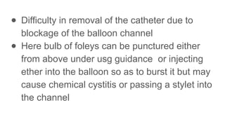 FOLEYS CATHETER presentation brief summary | PPTX