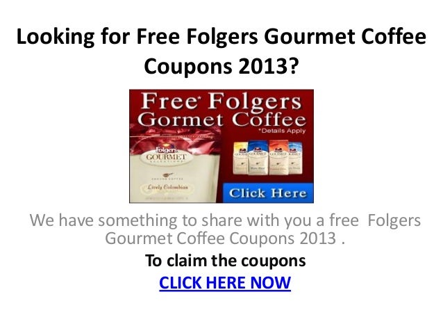 Folgers Coffee Printable Coupon
