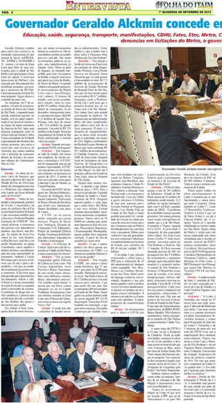 Pág. 4

1º QUINZENA DE SETEMBRO DE 2013

 