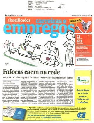 Fofocas caem na rede - Folha de S.Paulo