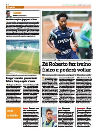1 4 FOLHA ITAIM & CURUÇÁ - 30 DE SETEMBRO DE 2015
Esporte
 