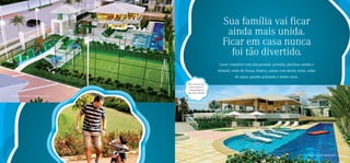 Sua família vai ficar
                                                                                              ainda mais unida.
                                                                                             Ficar em casa nunca
                                                                                               foi tão divertido.
                                                                                           Lazer completo com playground, prainha, piscinas adulto e
                                                                                          infantil, salão de festas, ﬁtness, sauna com ducha relax, salão
                                                                                                     de jogos, quadra gramada e muito mais.
                                                                   Bloco de lazer com
                                                                    várias opções de
                                                                     entretenimento
                                                                   para toda a família.
Perspectiva ilustrada da vista aérea do lazer




                                                                                                                                                    Perspectiva ilustrada da piscina
                                                Foto ilustrativa
 