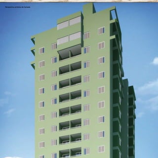 Perspectiva artística da fachada
 