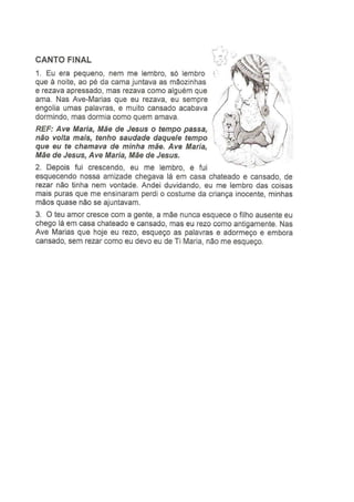 Folheto de cantos 100 anos-de-vida