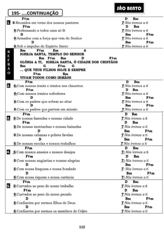 195- ....CONTINUAÇÃO
112
SSÃO BENTO
 