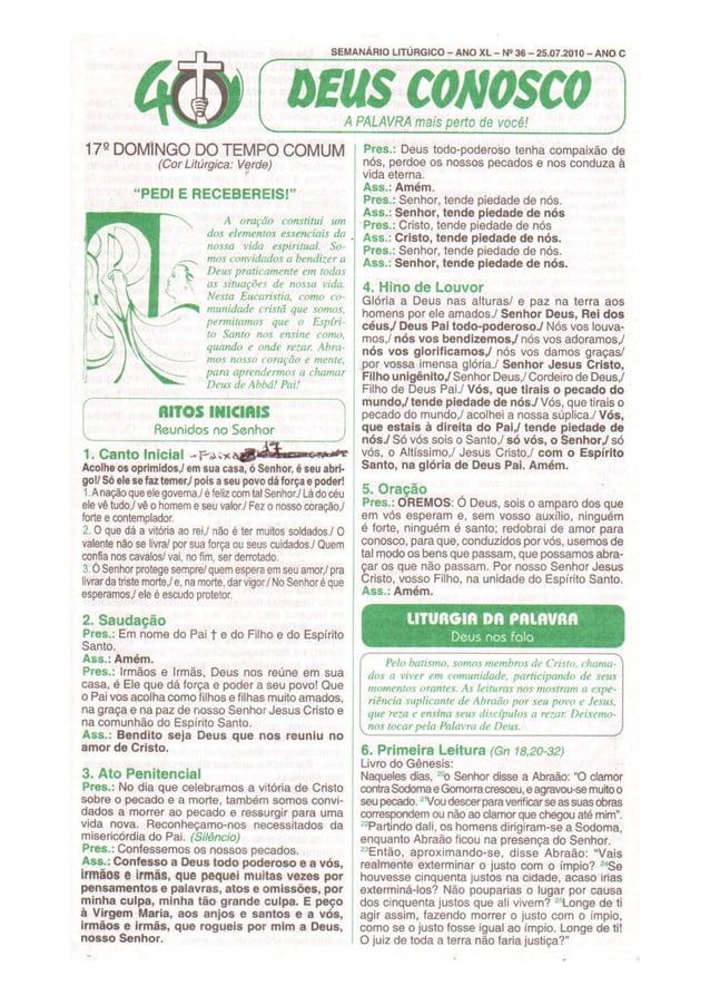 Folheto deus conosco PDF