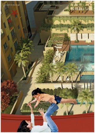 Vista geral da área de lazer
 