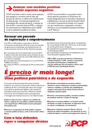 Orçamento do Estado 2016‏