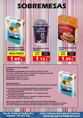 Folheto Mega Poupança Santos