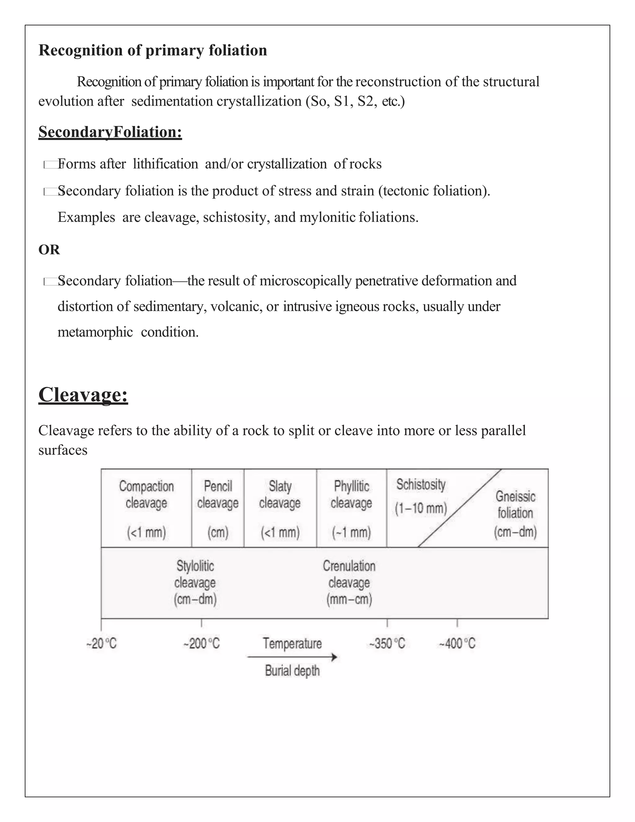 Foliation and lineation | PDF | Geology | Science