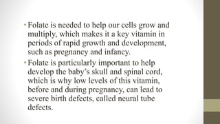 folic acid and effect on RBC production .pptx