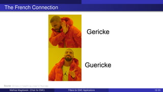 The French Connection
Source: https://imgflip.com/i/9uivgp
Mathias Magdowski (Chair for EMC) Filters for EMC Applications 12 / 61
 